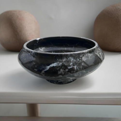 Mia Green Marble Bowl